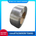 Coiled aluminum tubing for heat exchanger